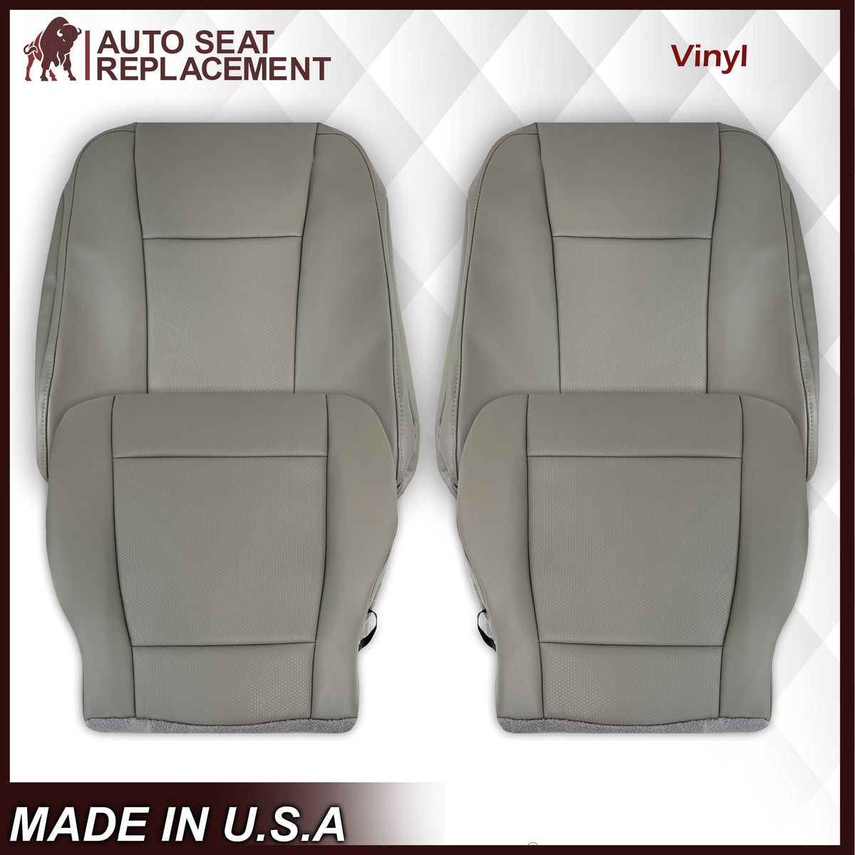 2017-2022 Ford F-250 F-350 F-450 F-550 XL WORK TRUCK Replacement Seat Covers In Gray: Choose From Variants