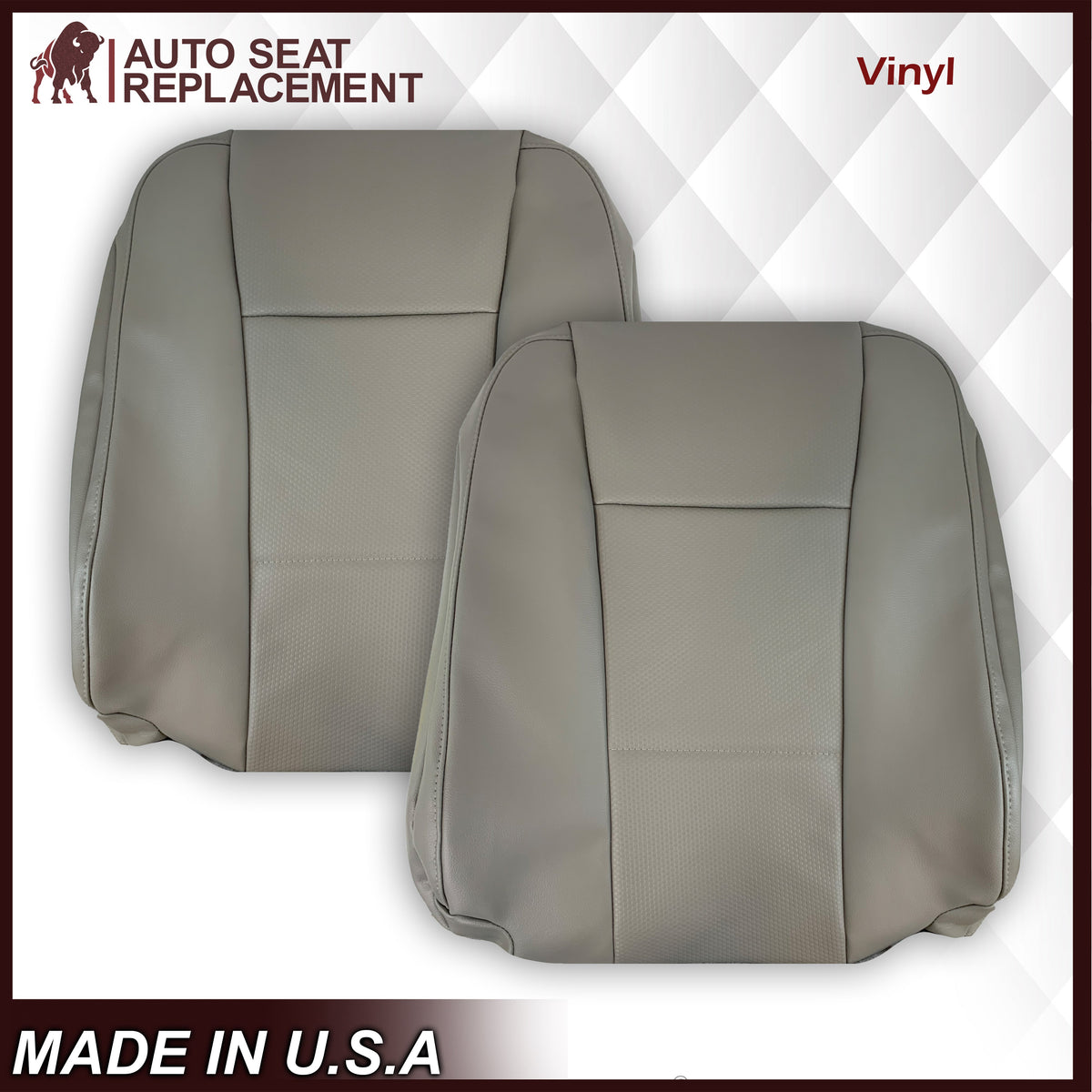 2017-2022 Ford F-250 F-350 F-450 F-550 XL WORK TRUCK Replacement Seat Covers In Gray: Choose From Variants