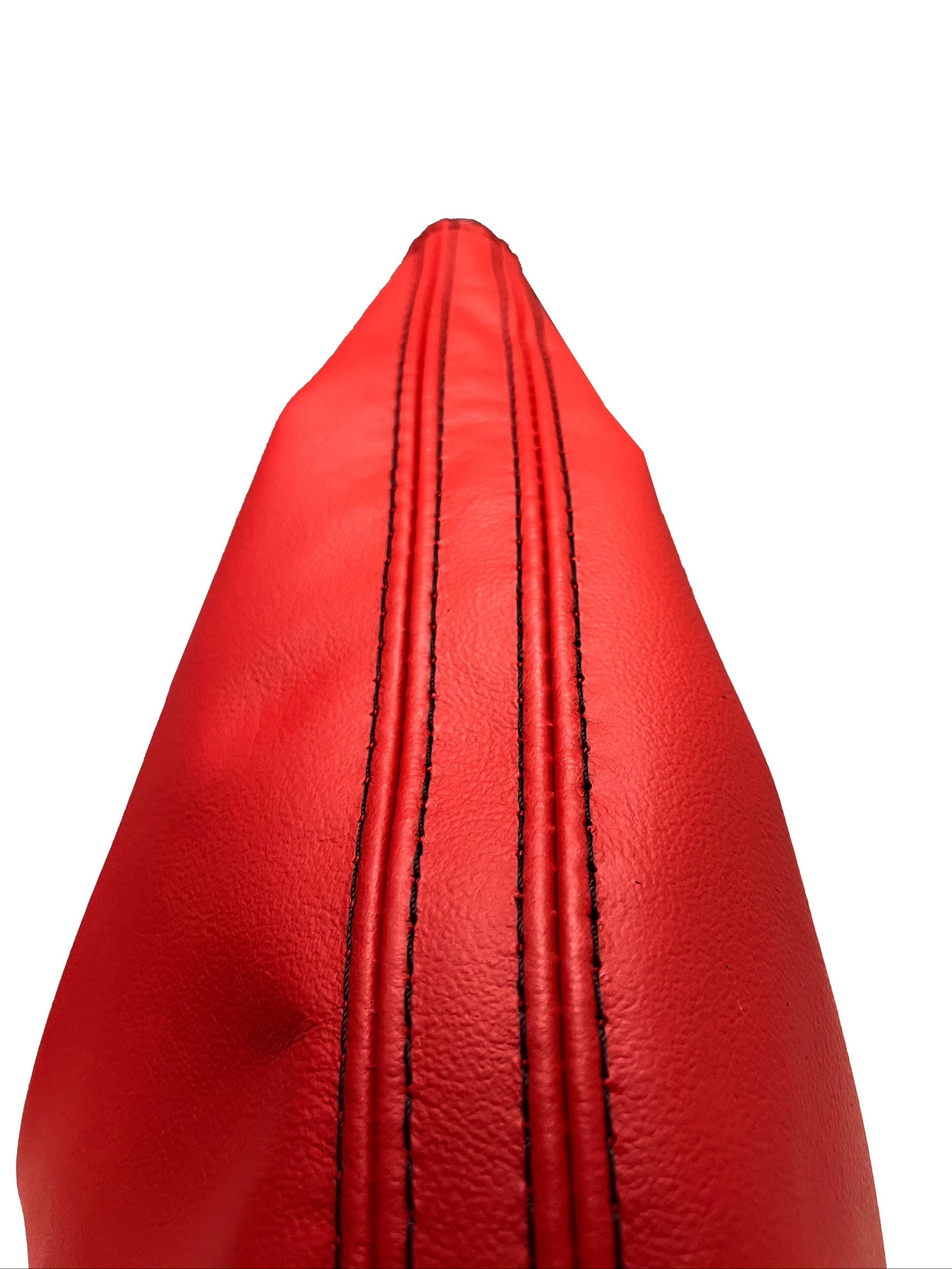 torch red leather ford mustang gt parking brake boot cover