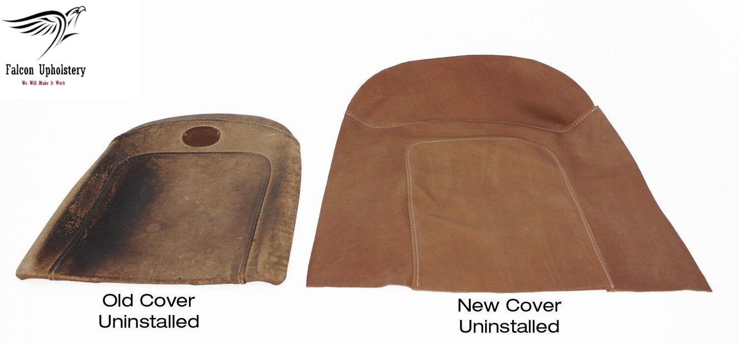 2001-2003 Ford F150 King Ranch Replacement LEATHER Replacement Console Lid Cover In Distressed Light Brown
