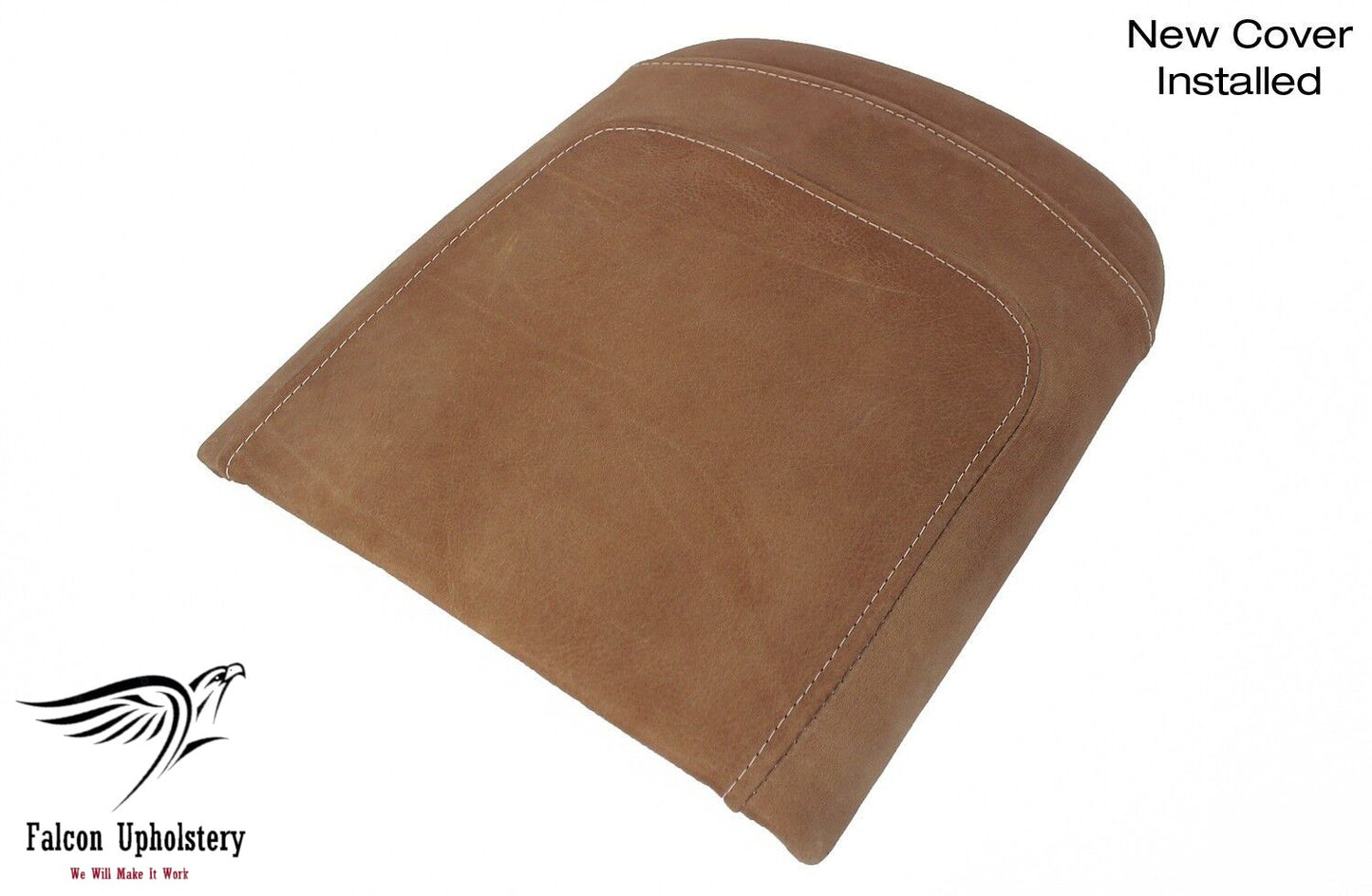 2001-2003 Ford F150 King Ranch Replacement LEATHER Replacement Console Lid Cover In Distressed Light Brown